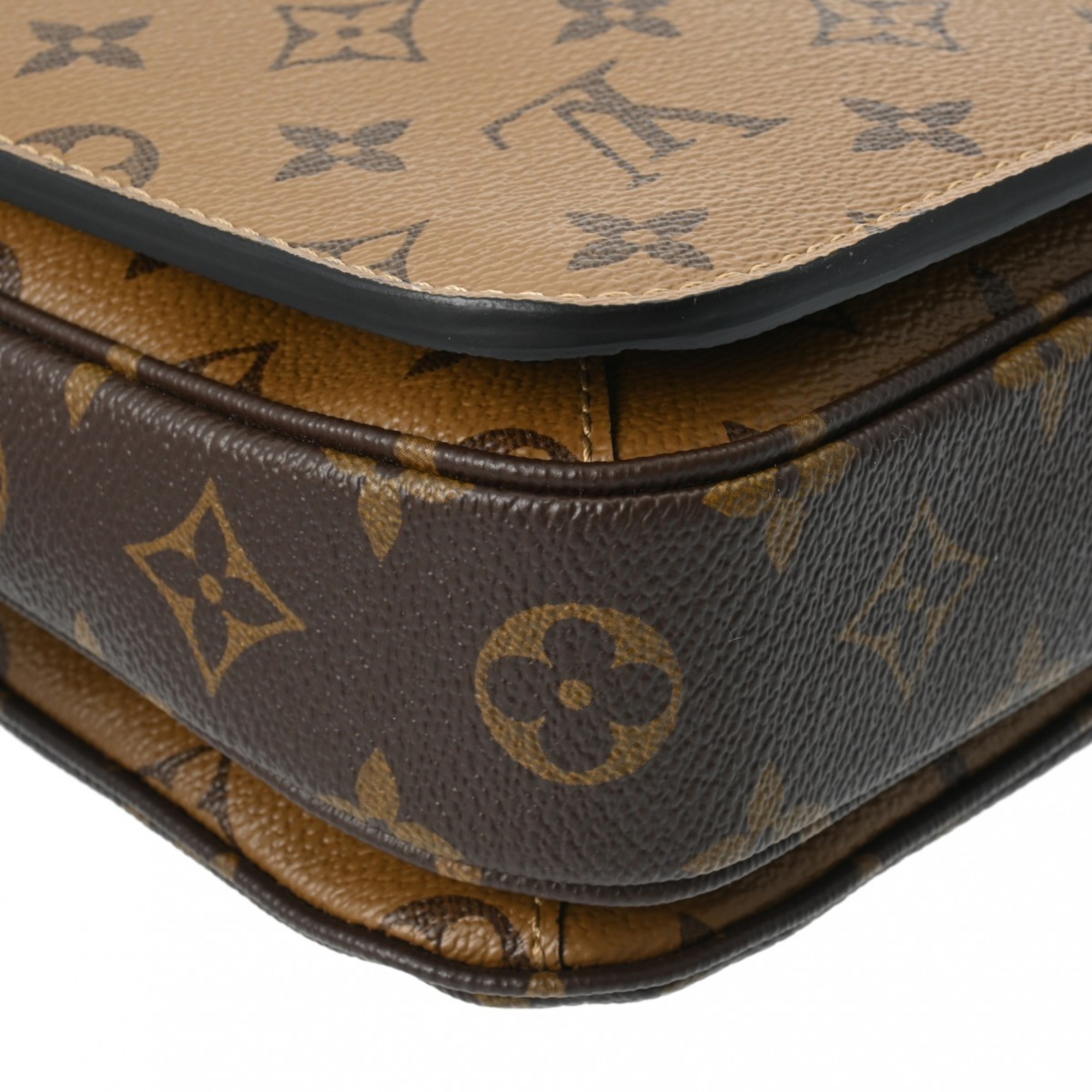 LOUIS VUITTON Louis Vuitton Monogram Reverse Pochette Metis MM Brown M44876 Women's Canvas Bag