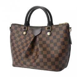 LOUIS VUITTON Damier Sienna PM Brown N41545 Women's Canvas Handbag