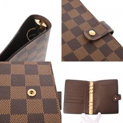 LOUIS VUITTON Damier Agenda MM Brown R20240 Men's Canvas Notebook Cover