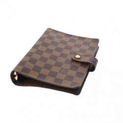 LOUIS VUITTON Damier Agenda MM Brown R20240 Men's Canvas Notebook Cover