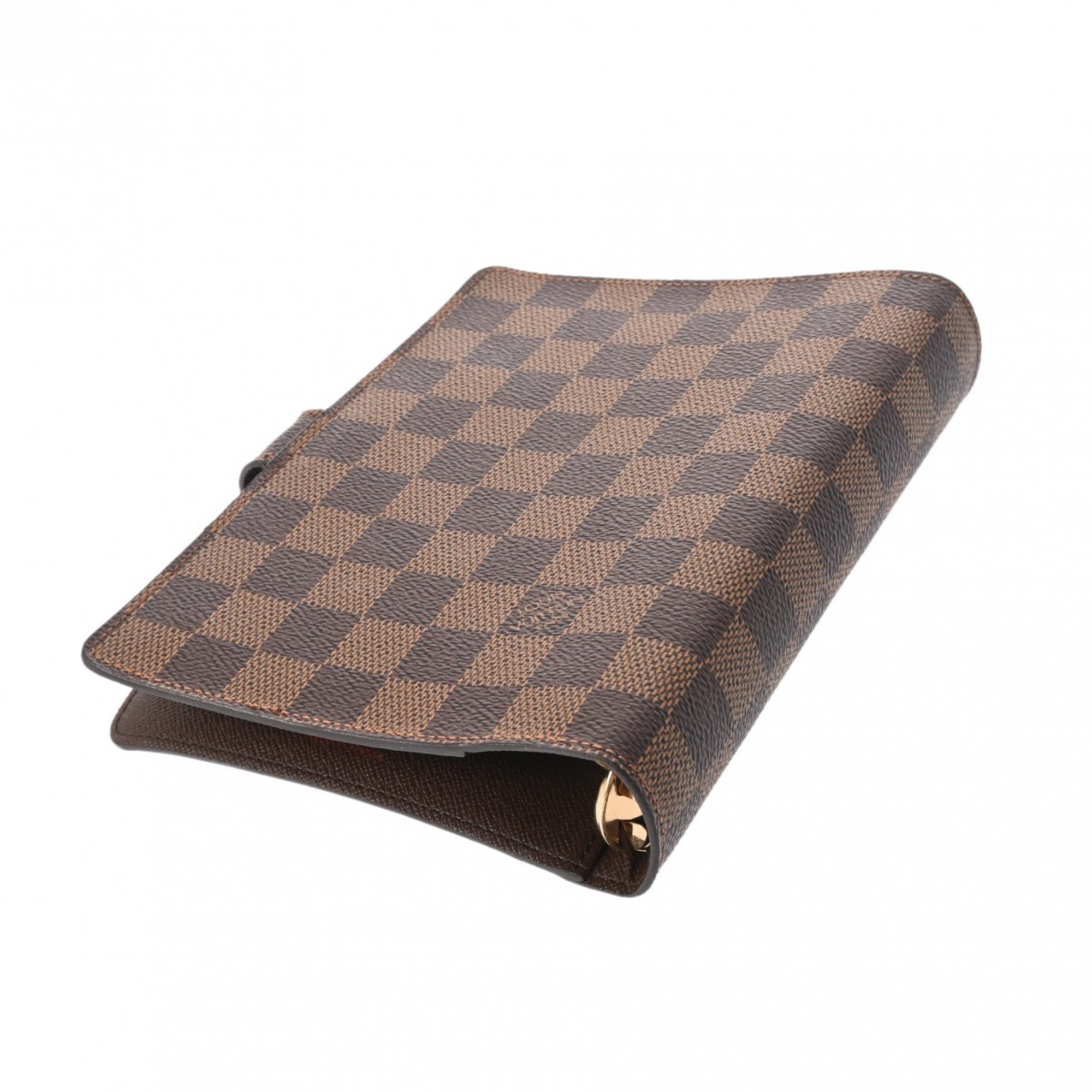 LOUIS VUITTON Damier Agenda MM Brown R20240 Men's Canvas Notebook Cover