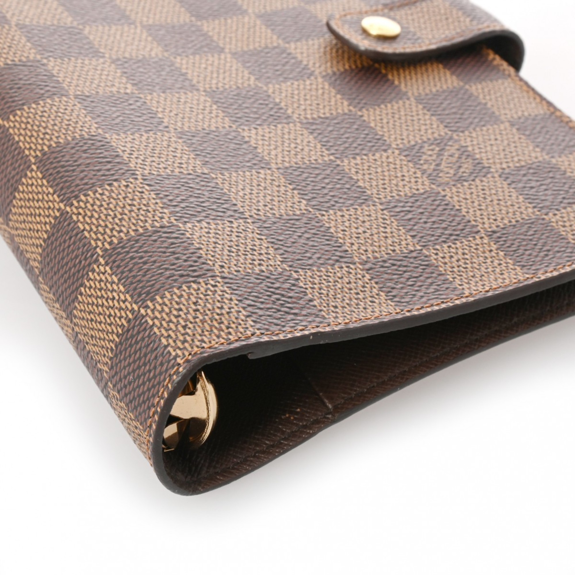 LOUIS VUITTON Damier Agenda MM Brown R20240 Men's Canvas Notebook Cover