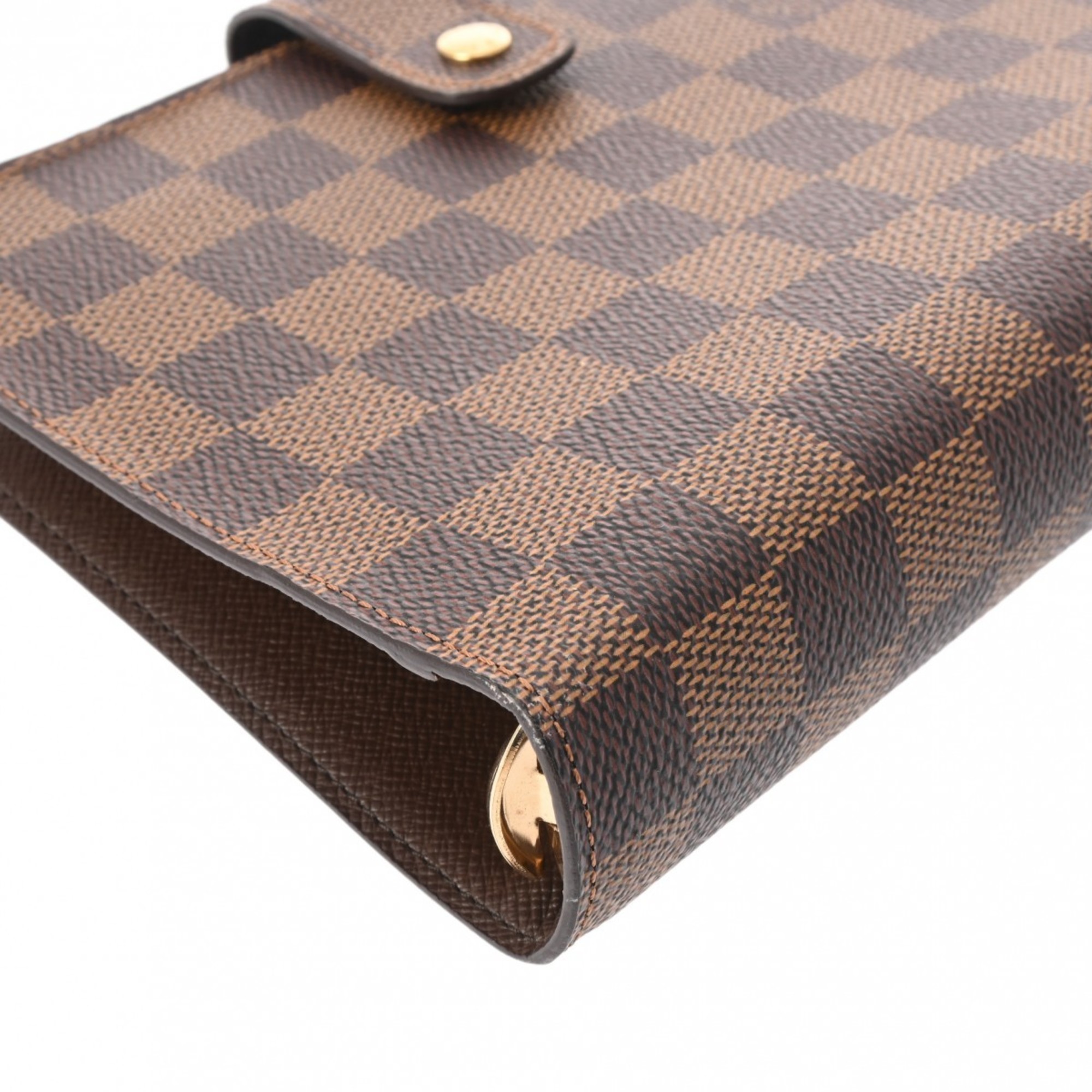 LOUIS VUITTON Damier Agenda MM Brown R20240 Men's Canvas Notebook Cover