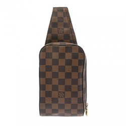 LOUIS VUITTON Damier Geronimos Body Bag Brown N51994 Unisex Canvas Shoulder