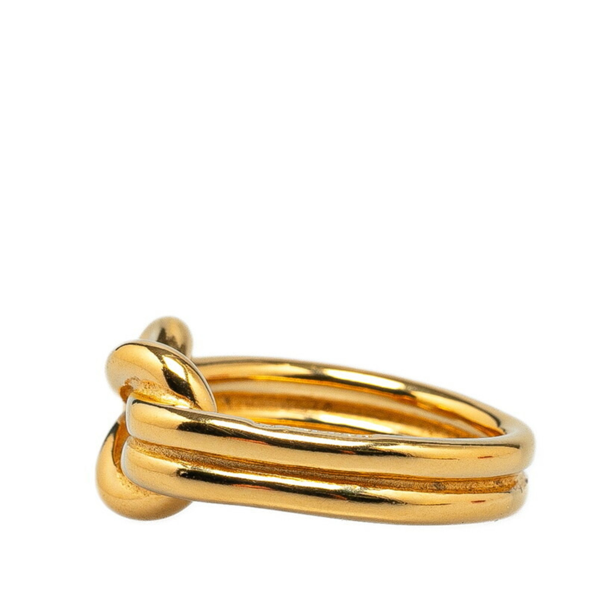 Hermes scarf ring gold plated women's HERMES