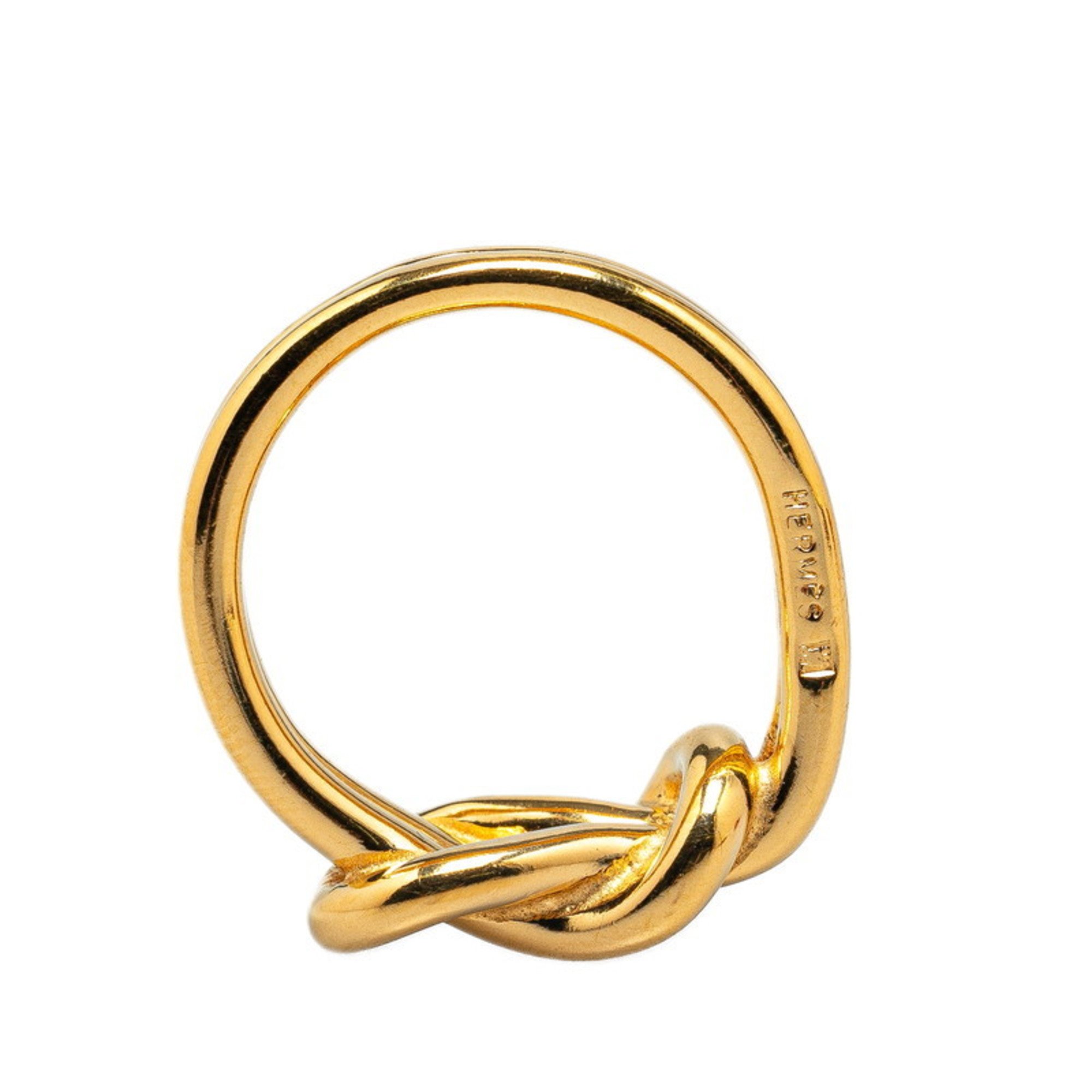 Hermes scarf ring gold plated women's HERMES