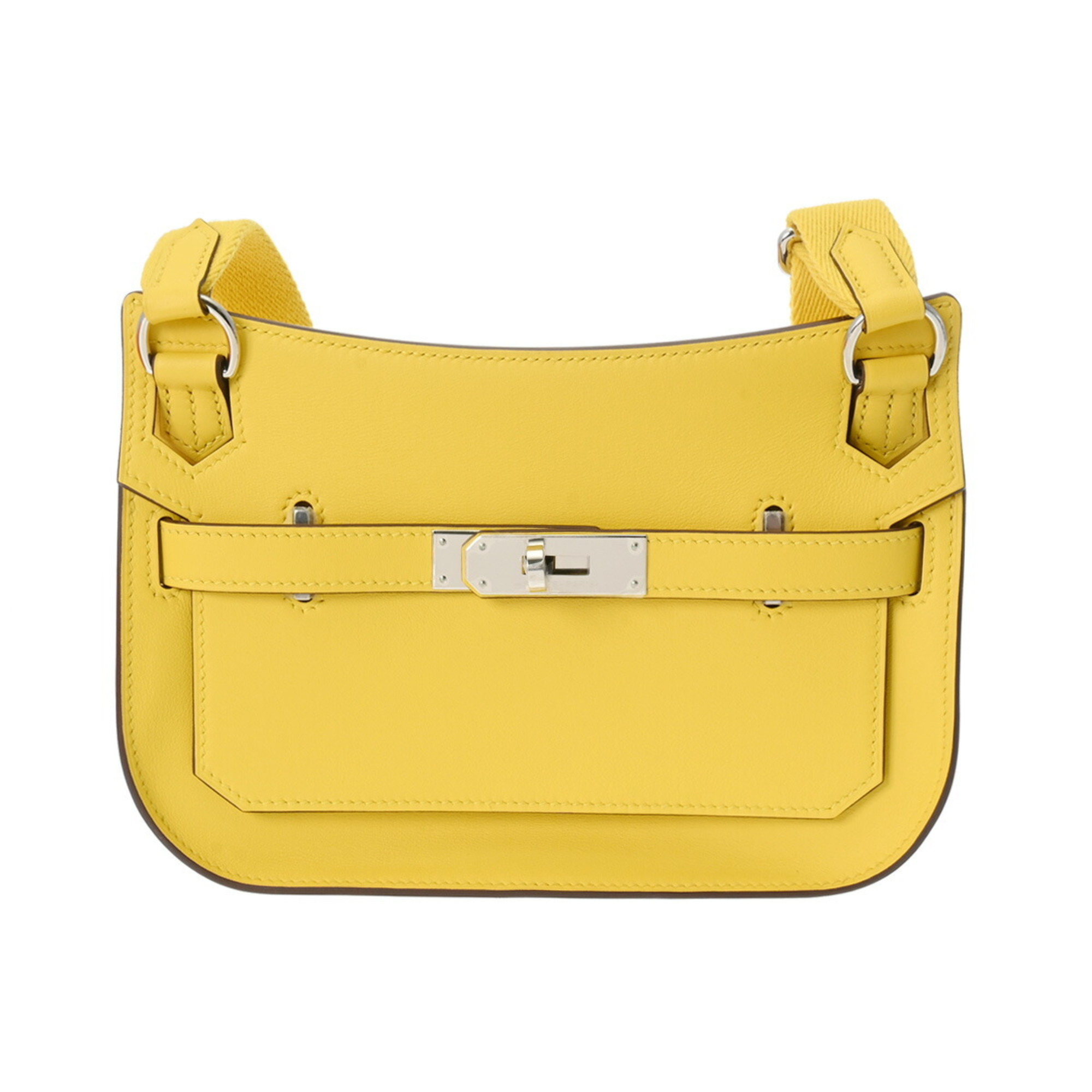 HERMES Hermes Gypsiere Jaune-Naples B stamp (around 2023) Women's Swift leather shoulder bag