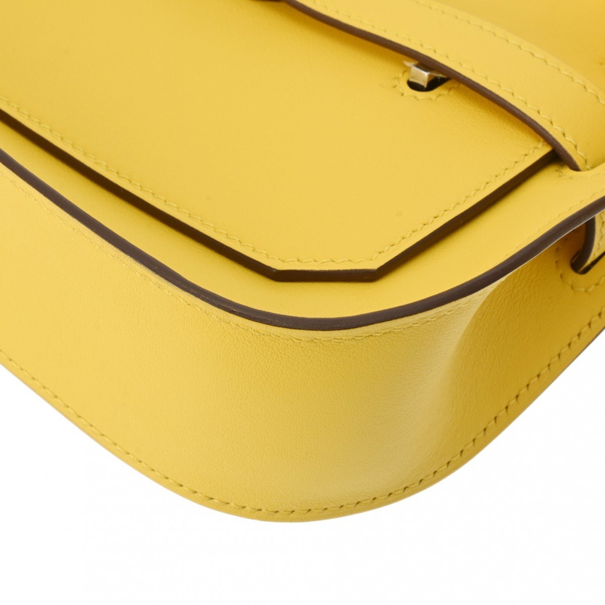 HERMES Hermes Gypsiere Jaune-Naples B stamp (around 2023) Women's Swift leather shoulder bag