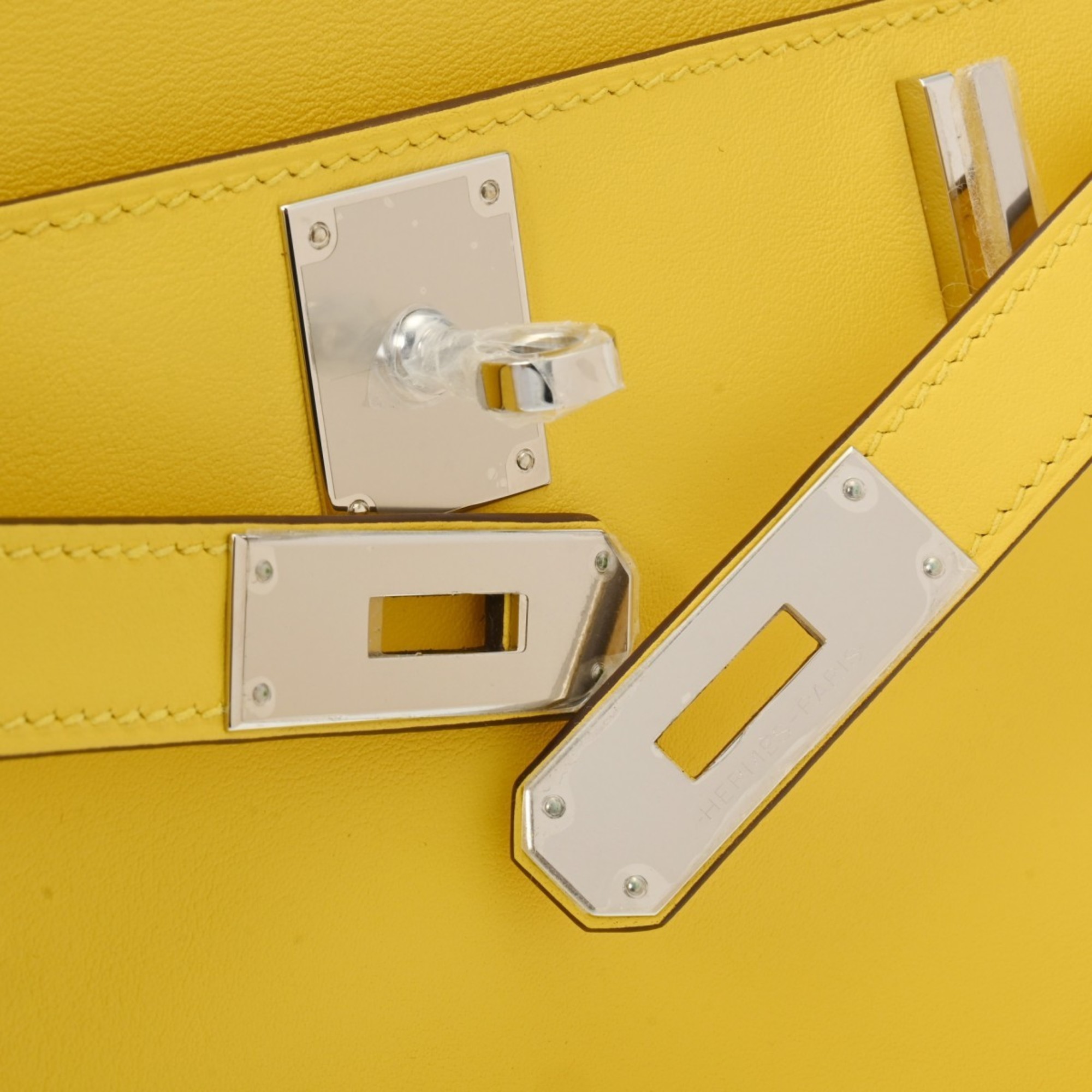 HERMES Hermes Gypsiere Jaune-Naples B stamp (around 2023) Women's Swift leather shoulder bag