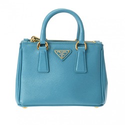 PRADA Prada Galleria Micro Turquoise Women's Saffiano Bag