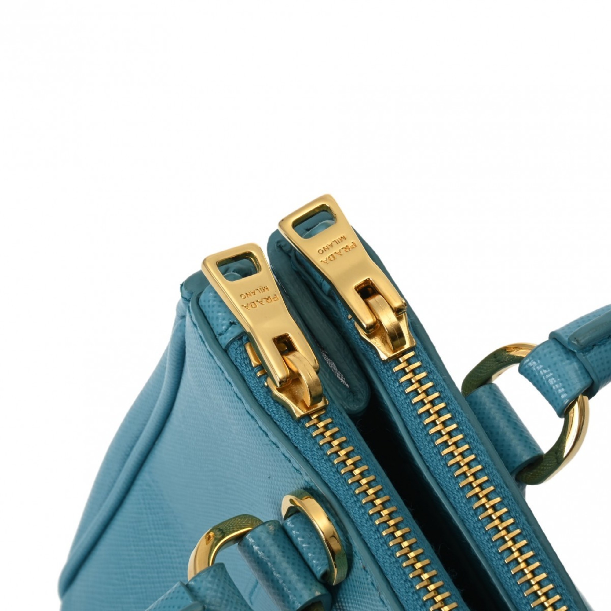 PRADA Prada Galleria Micro Turquoise Women's Saffiano Bag