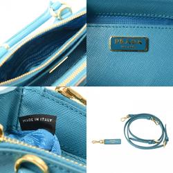 PRADA Prada Galleria Micro Turquoise Women's Saffiano Bag