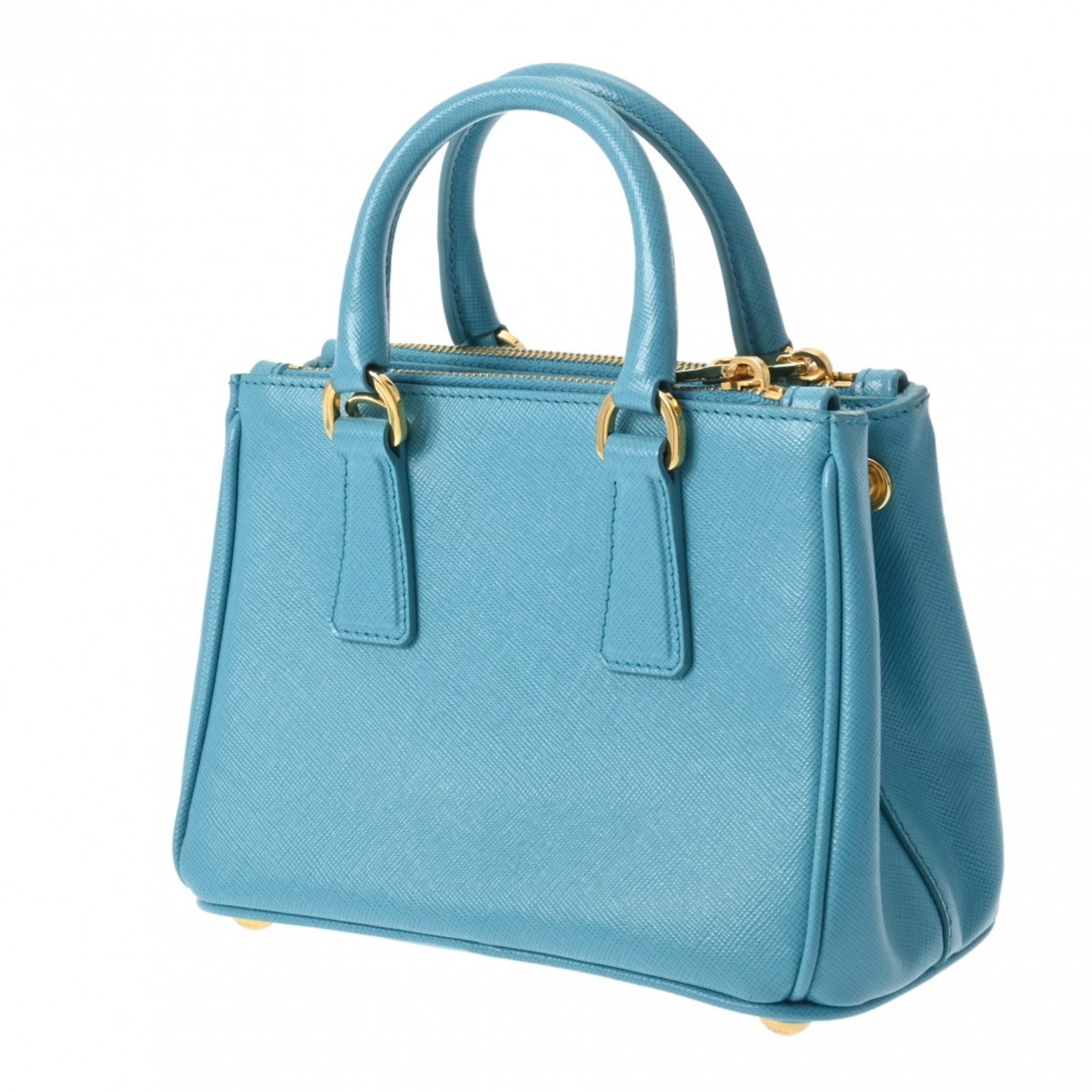 PRADA Prada Galleria Micro Turquoise Women's Saffiano Bag