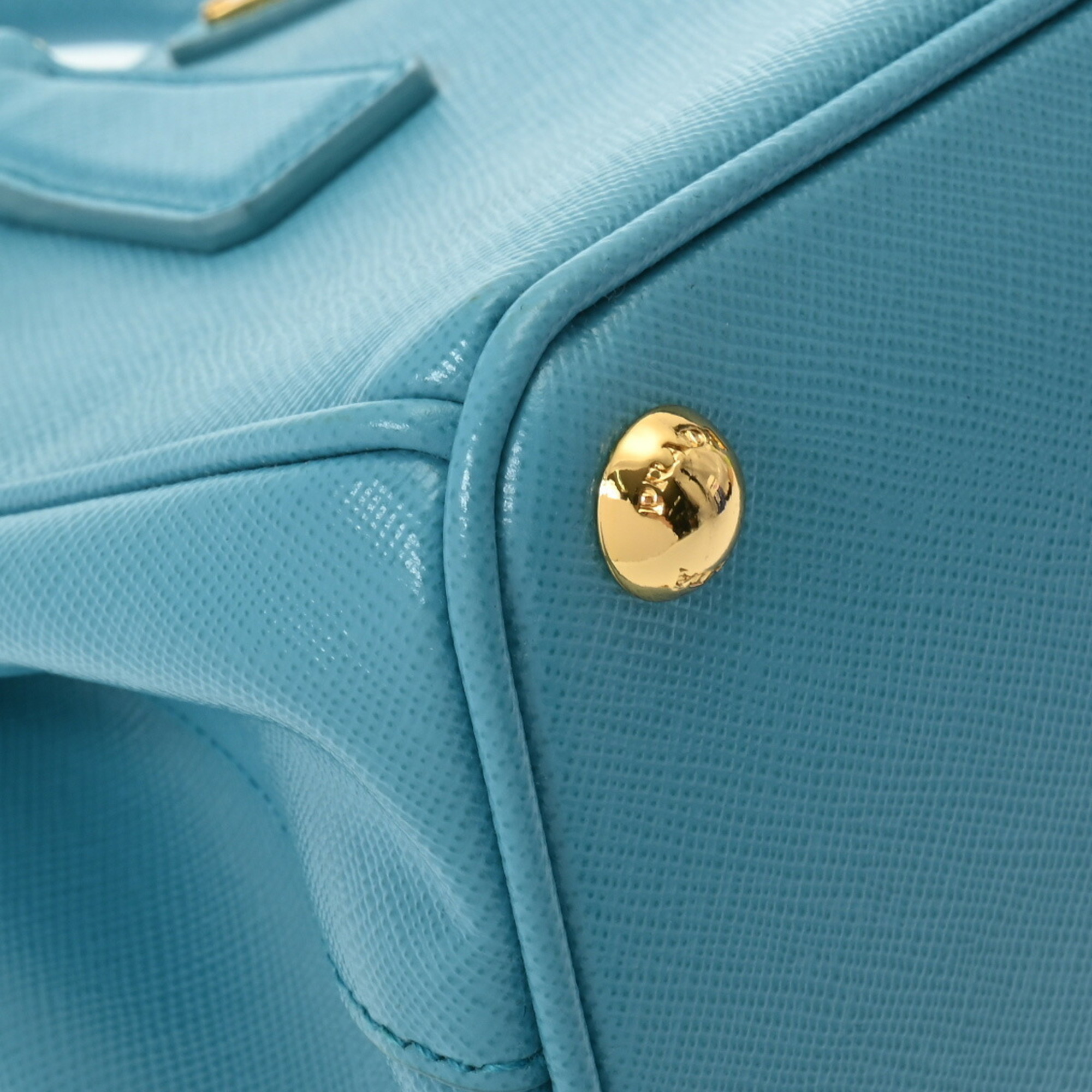 PRADA Prada Galleria Micro Turquoise Women's Saffiano Bag