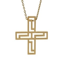 VERSACE Versace Cross Necklace Unisex YG