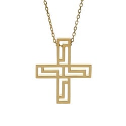 VERSACE Versace Cross Necklace Unisex YG