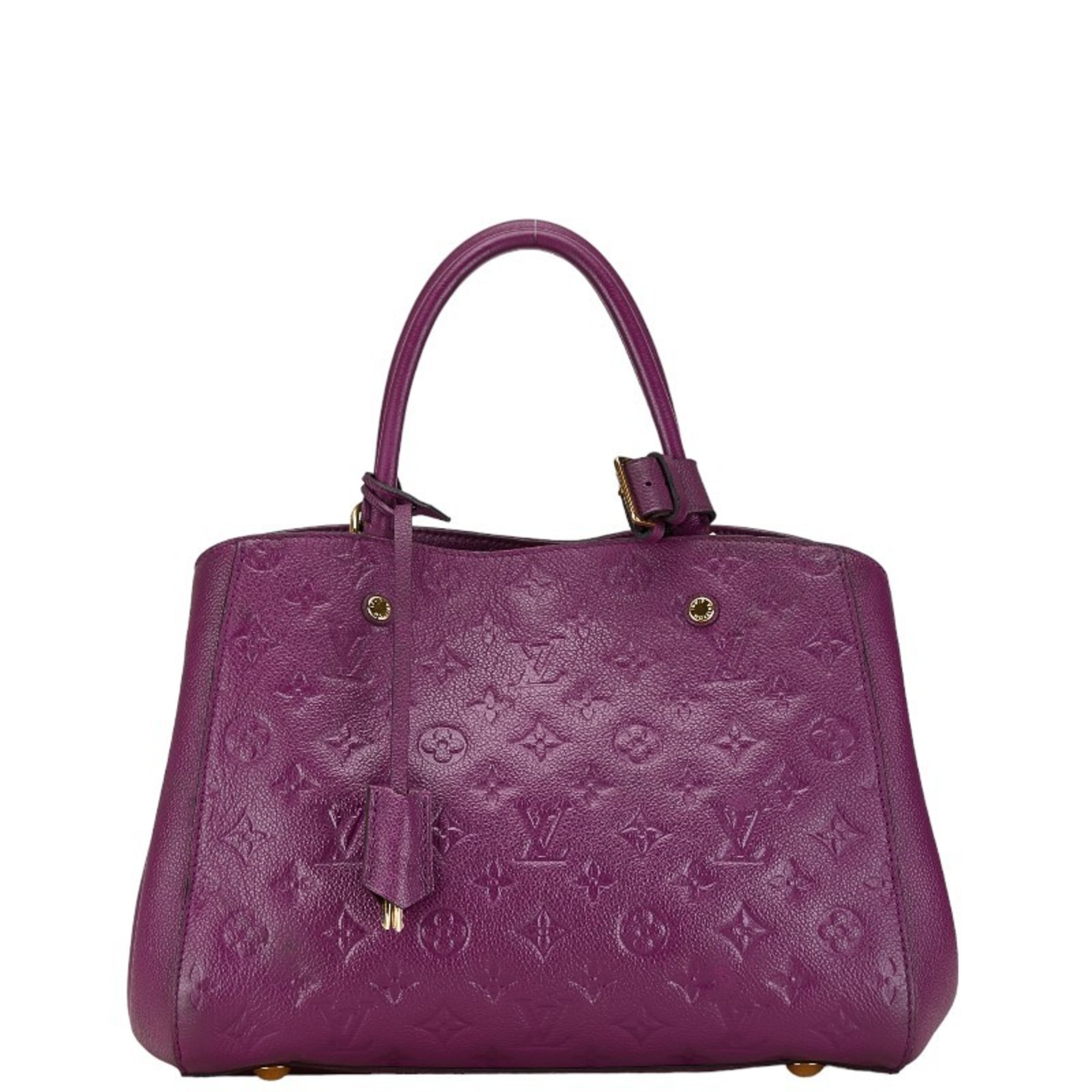 Louis Vuitton Monogram Empreinte Montaigne MM Handbag Shoulder Bag M41196 Aurore Purple Leather Women's LOUIS VUITTON