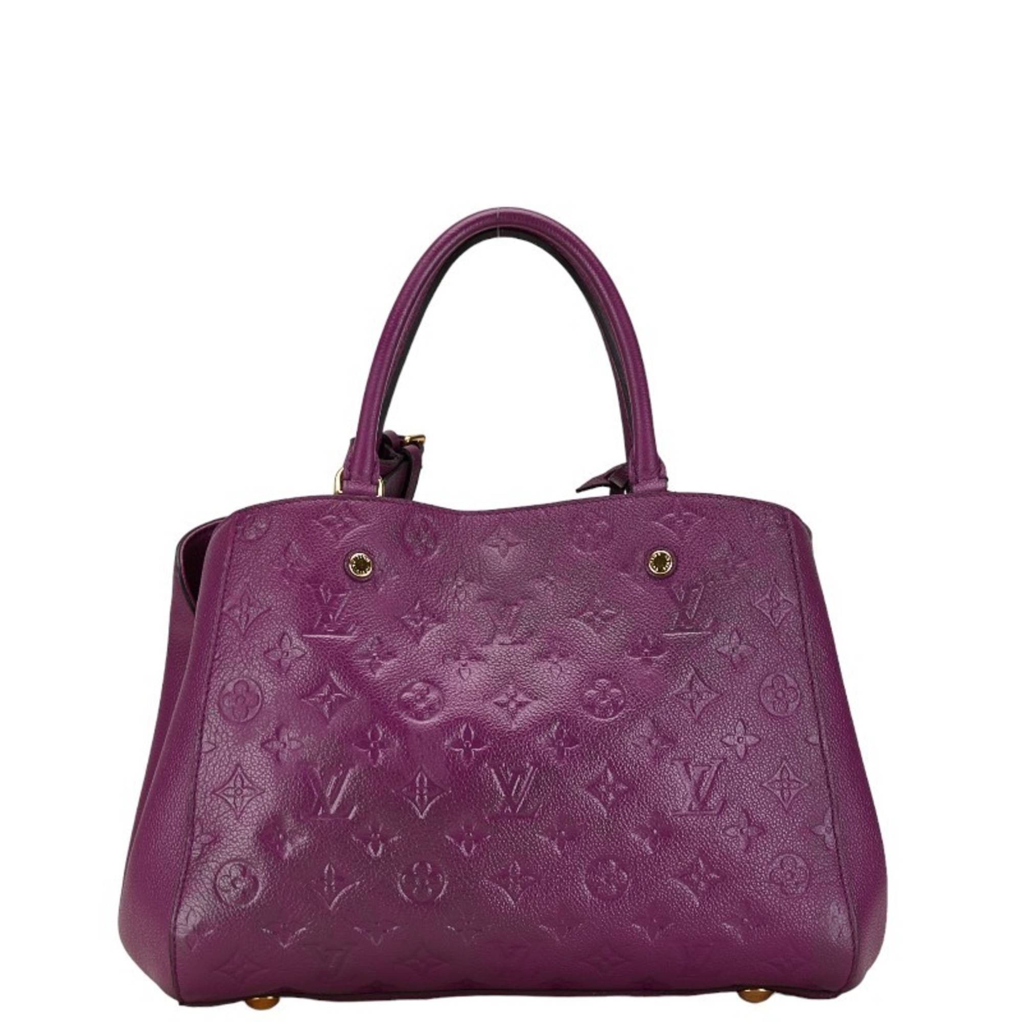 Louis Vuitton Monogram Empreinte Montaigne MM Handbag Shoulder Bag M41196 Aurore Purple Leather Women's LOUIS VUITTON