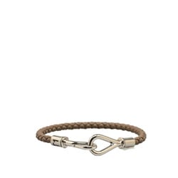 Hermes Jumbo Bracelet Etoupe Greige Leather Men's HERMES