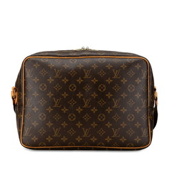 Louis Vuitton Monogram Reporter GM Shoulder Bag M45252 Brown PVC Leather Women's LOUIS VUITTON