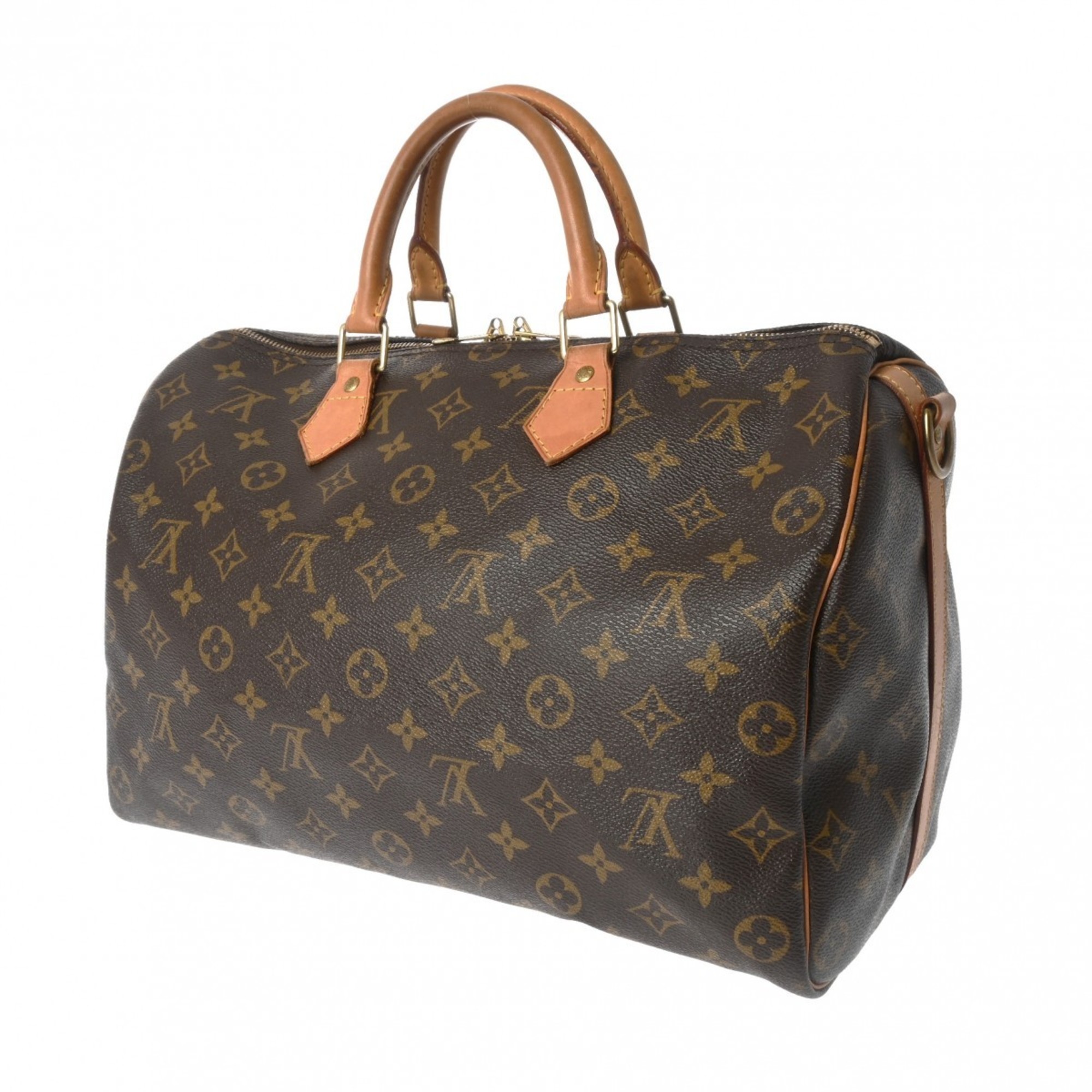 LOUIS VUITTON Louis Vuitton Monogram Speedy Bandouliere 35 Brown M40392 Women's Canvas Handbag