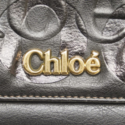 Chloé Chloe Eclipse Tote Bag Handbag Black Leather Women's