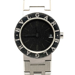 BVLGARI Watch BB23SS Quartz Black Dial Stainless Steel Women's