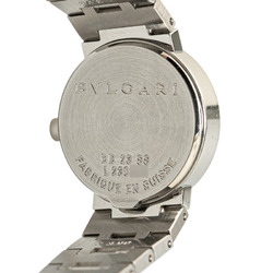 BVLGARI Watch BB23SS Quartz Black Dial Stainless Steel Women's