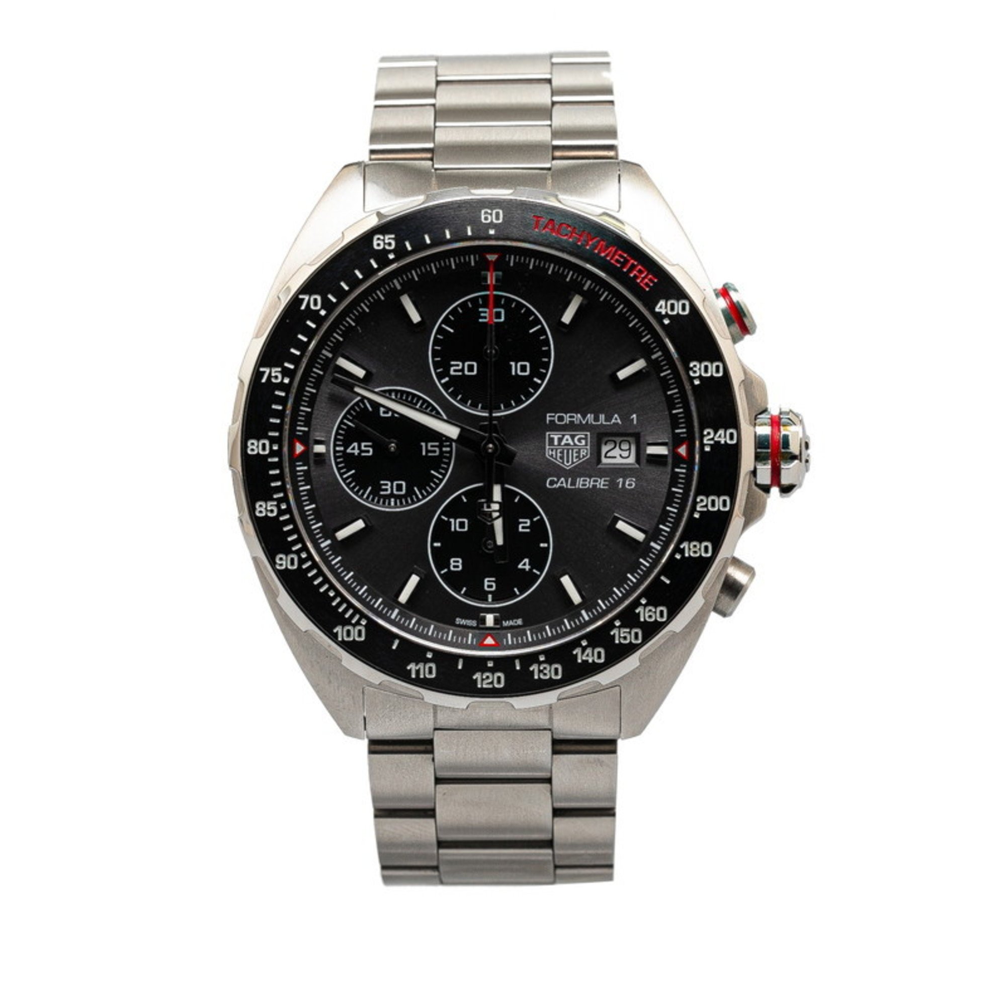 TAG Heuer Formula 1 Calibre 16 Watch CAZ2012-0 Automatic Silver Dial Stainless Steel Men's HEUER