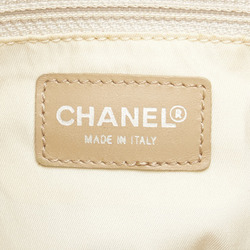 Chanel New Travel Line GM Tote Bag Handbag Beige Canvas Leather Women's CHANEL