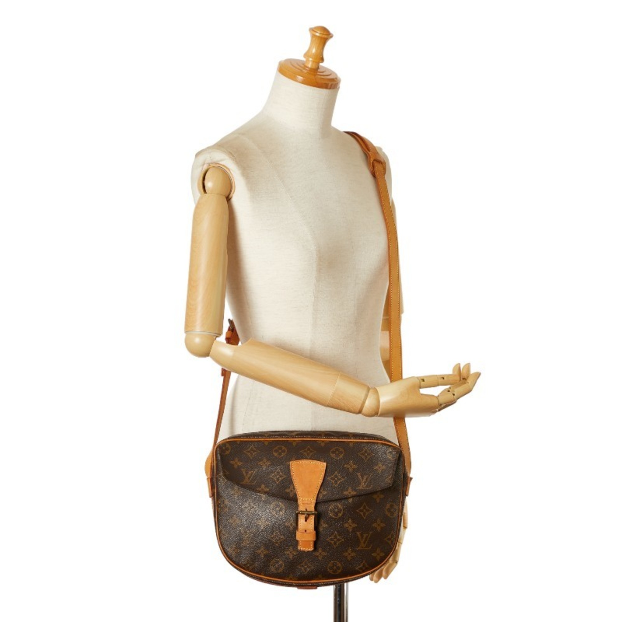 Louis Vuitton Monogram Jeune Fille MM Shoulder Bag M51226 Brown PVC Leather Women's LOUIS VUITTON