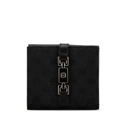 Gucci GG Canvas Jackie Bi-fold Wallet 035 0416 Black Women's GUCCI