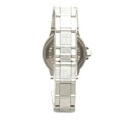 BVLGARI Diagono Sports Watch LCV29S Quartz Black Dial Stainless Steel Women's