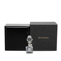 BVLGARI Solotempo Watch ST29S Quartz Black Dial Stainless Steel Women's