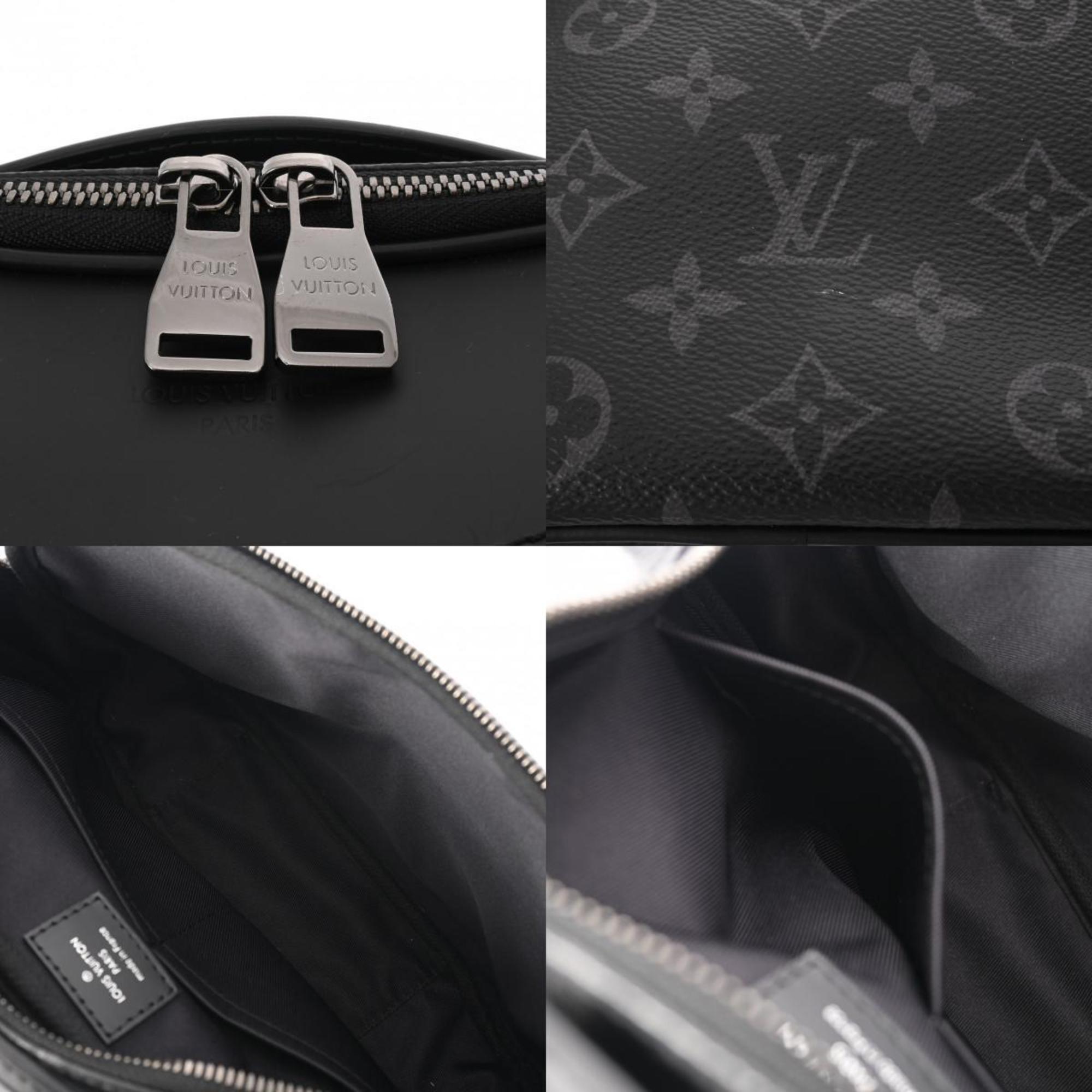 LOUIS VUITTON Louis Vuitton Monogram Eclipse Bum Bag Black/Grey M42906 Men's Canvas Body