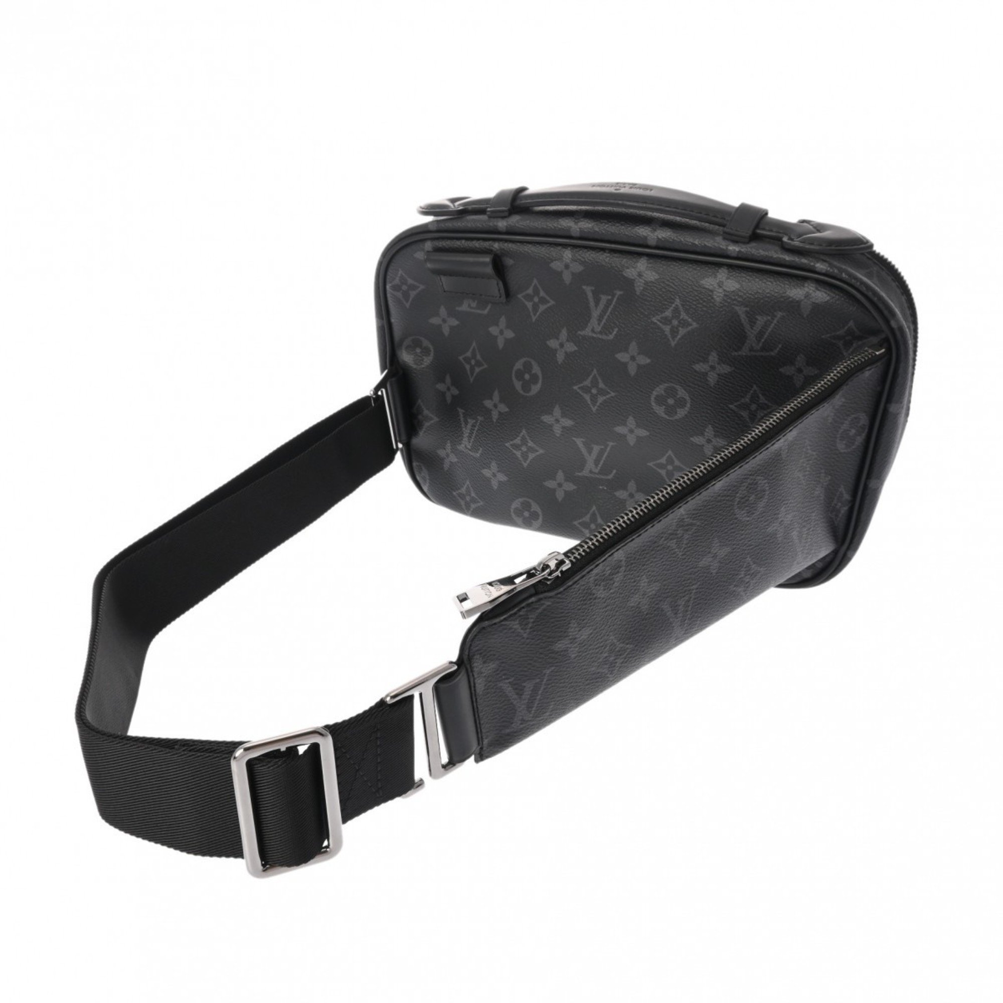 LOUIS VUITTON Louis Vuitton Monogram Eclipse Bum Bag Black/Grey M42906 Men's Canvas Body