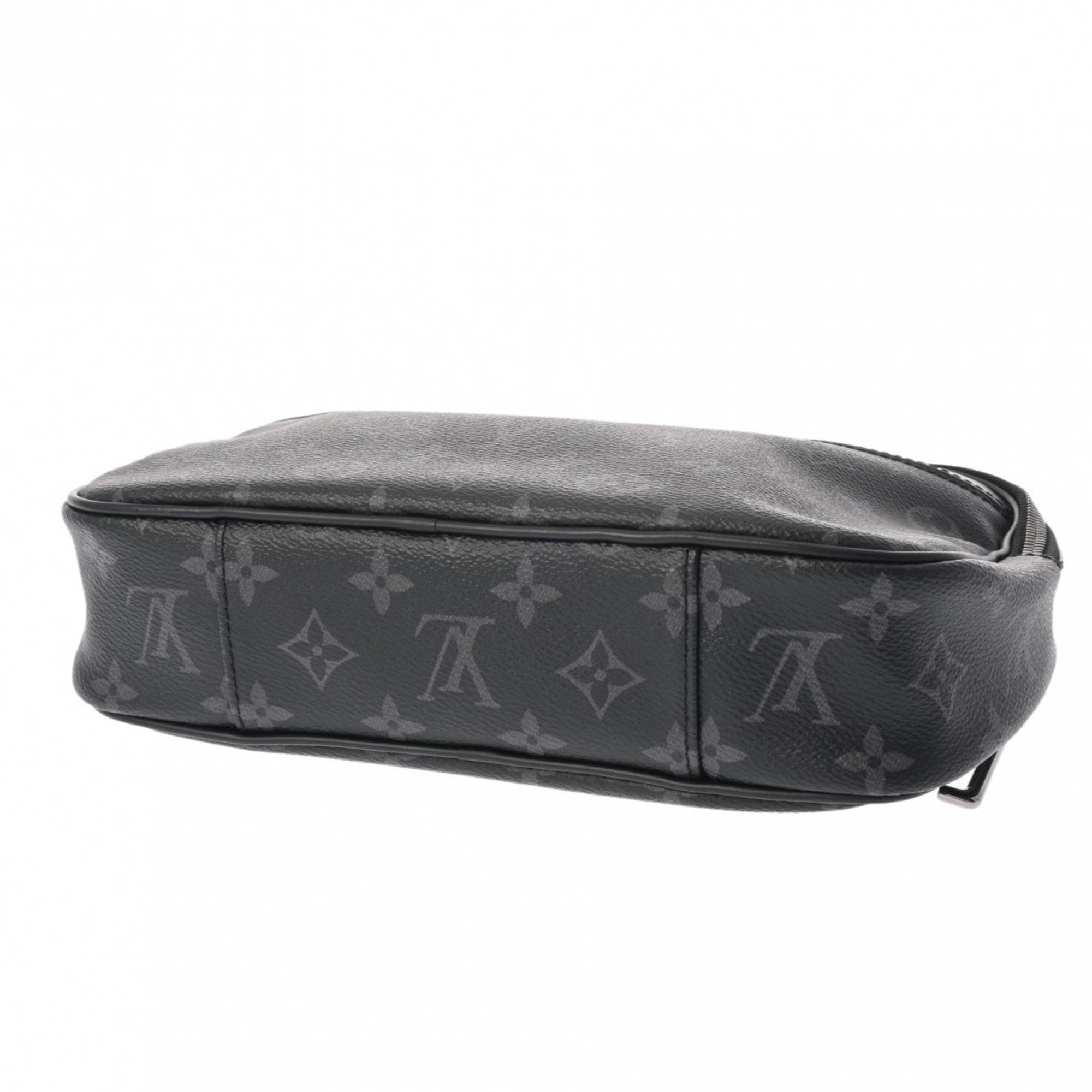 LOUIS VUITTON Louis Vuitton Monogram Eclipse Bum Bag Black/Grey M42906 Men's Canvas Body