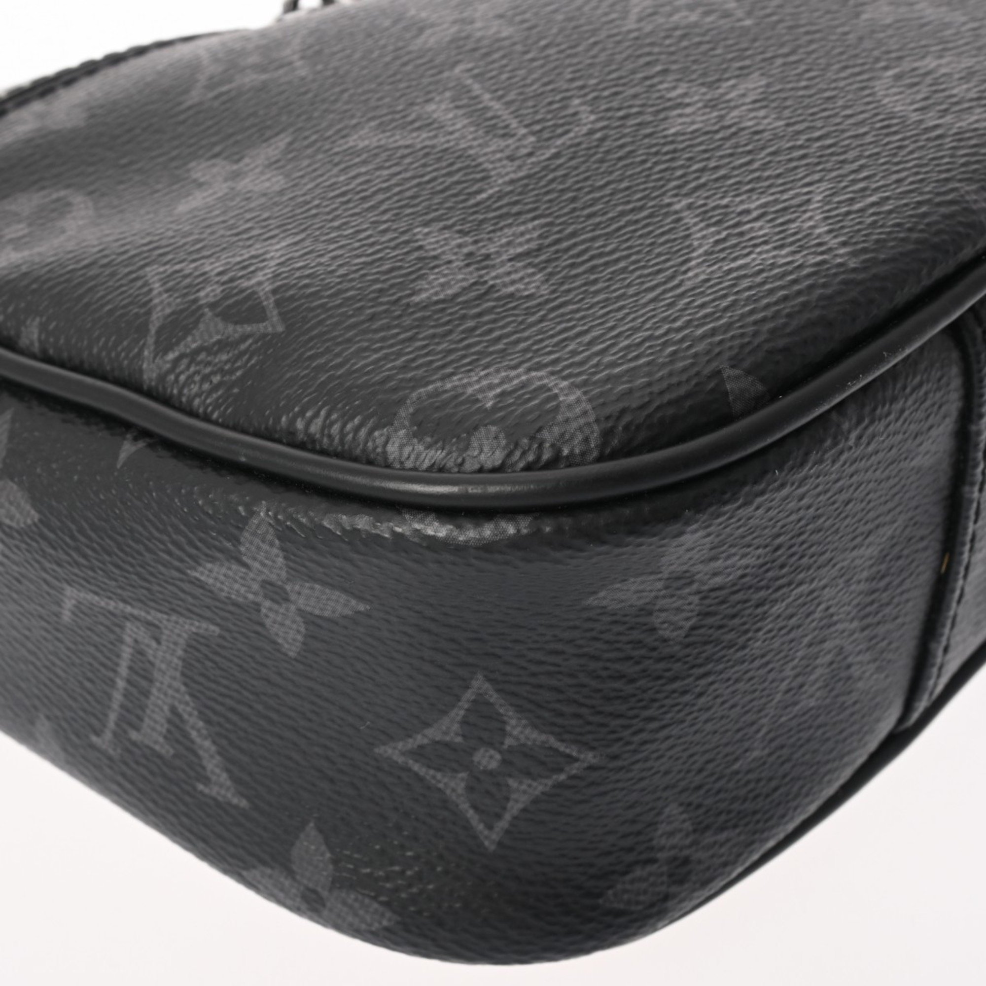 LOUIS VUITTON Louis Vuitton Monogram Eclipse Bum Bag Black/Grey M42906 Men's Canvas Body