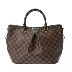 LOUIS VUITTON Damier Sienna MM Brown N41546 Women's Canvas Handbag