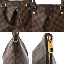 LOUIS VUITTON Damier Sienna MM Brown N41546 Women's Canvas Handbag