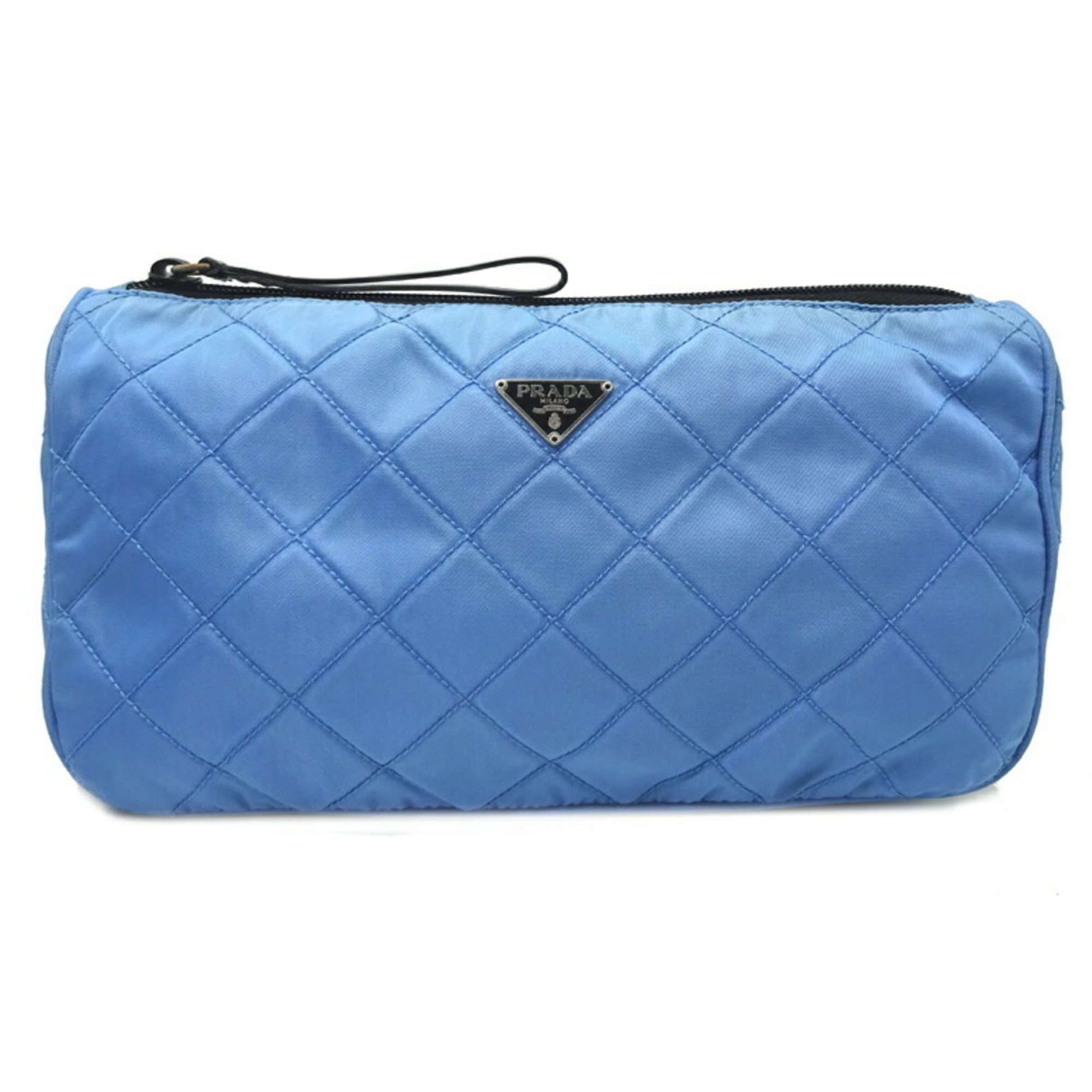 Prada pouch women's nylon blue