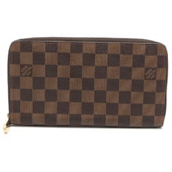 Louis Vuitton Zippy Organizer Women's and Men's Long Wallet N60003 Damier Ebene (Brown)