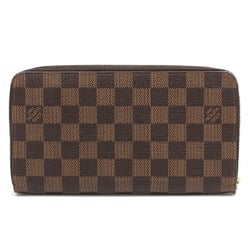 Louis Vuitton Zippy Organizer Women's and Men's Long Wallet N60003 Damier Ebene (Brown)