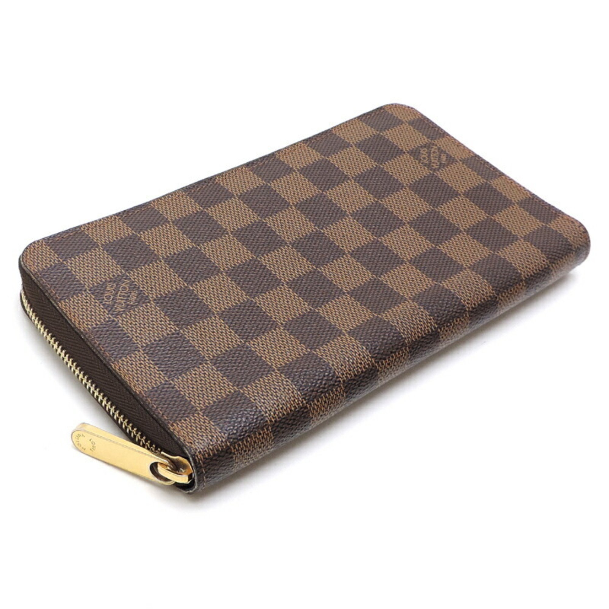 Louis Vuitton Zippy Organizer Women's and Men's Long Wallet N60003 Damier Ebene (Brown)