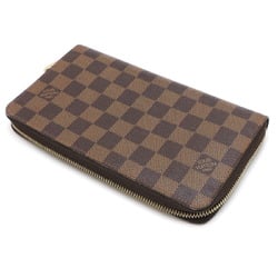 Louis Vuitton Zippy Organizer Women's and Men's Long Wallet N60003 Damier Ebene (Brown)