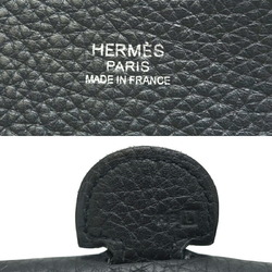 Hermes Evelyne 3 III PM Trois □L stamp Made in 2008 Palladium (silver) hardware Women's shoulder bag Taurillon Clemence Noir (black)