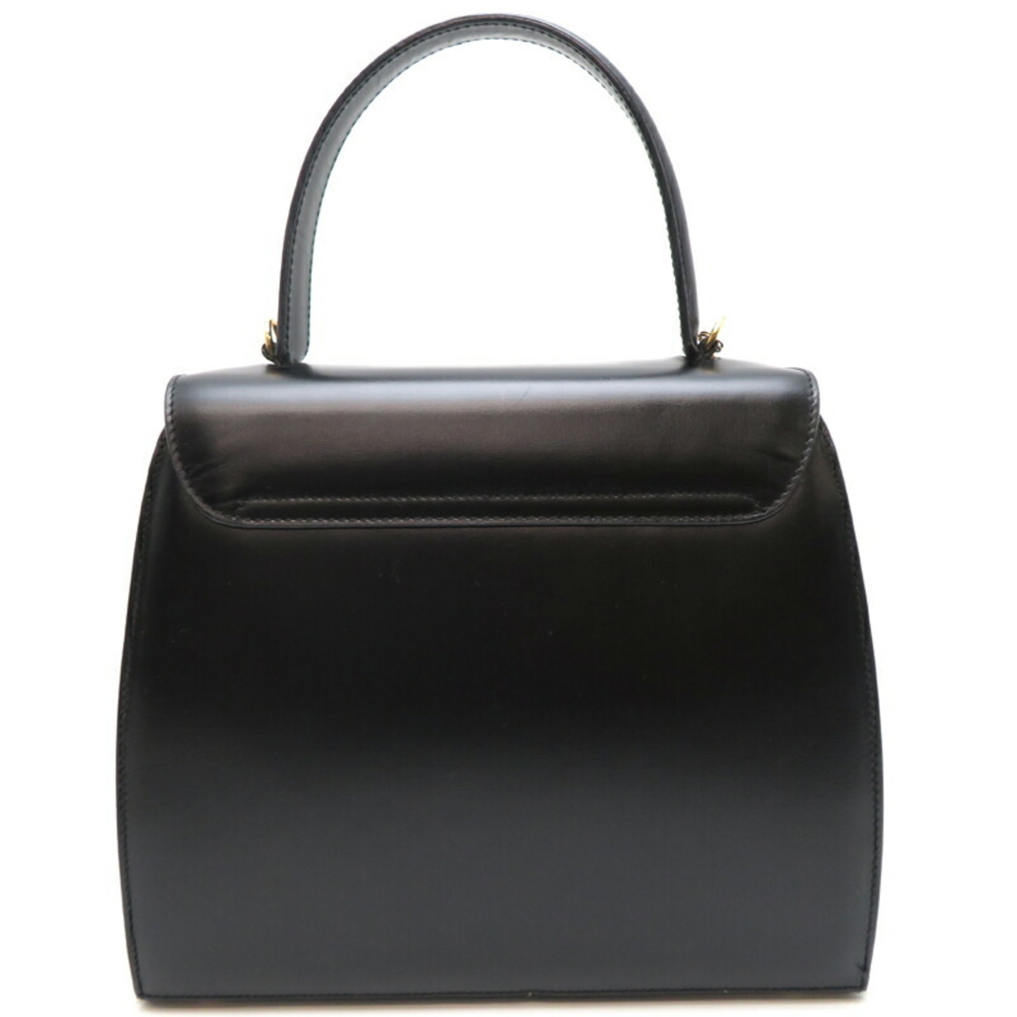 Celine 2-way women's handbag in leather and black with shoulder strap