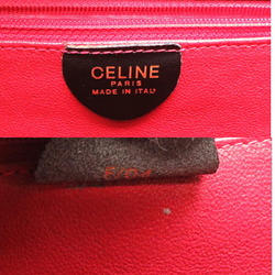 Celine 2-way women's handbag in leather and black with shoulder strap