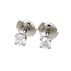 Tiffany 0.23ct Diamond Solitaire Stud Ladies Earrings 60006690 Pt950 Platinum