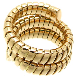 Bvlgari Tubogas Ladies Ring 750 Yellow Gold Size 11